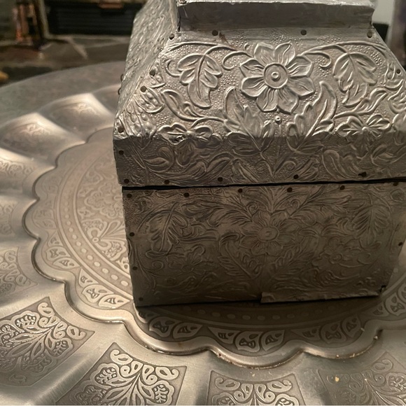 Ornate Silver Decorative Box - Picture 2 of 5